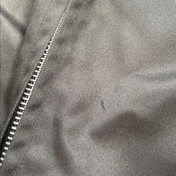 Vintage Canadian Police Zip Bomber Style Jacket Shiny Black 90s 1990s Men’s XL - Picture 12 of 12